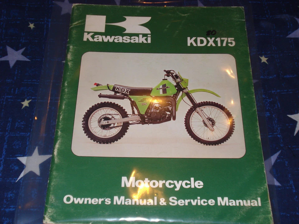 Kawasaki 1980 KDX175 manual del propietario y manual de servicio Foto 1 de 1