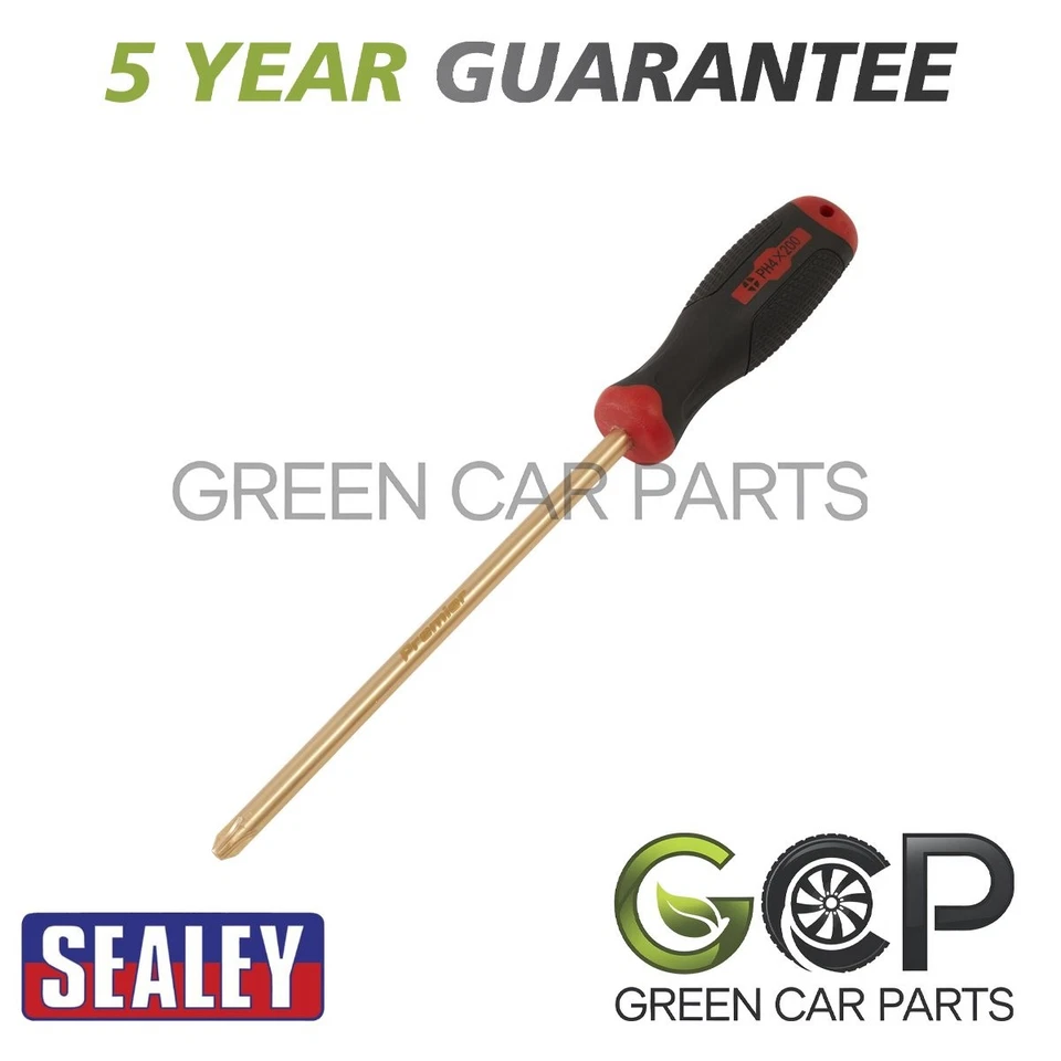 Sealey Screwdriver Phillips #4 x 200mm Non-Sparking NS099 - Image 1 of 2