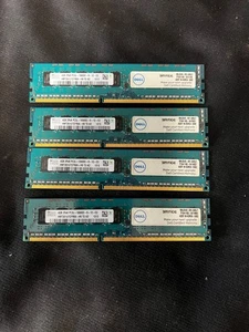 SK Hynix 16GB RAM (4ea x 4GB) DDR3 1333 2Rx8 PC3L-10600E HMT351U7CFR8A-H9 Set - Picture 1 of 3