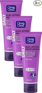 Clean & Clear Dual Action Moisturiser, 100ml (Pack of 3) - Picture 1 of 5