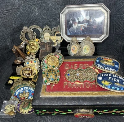 Lote Guía PCT Señuelo Pez Mosca De Colección Sierra Phantom Cinturón Hebilla Italia Marcos Ornamentados Foto 1 de 4