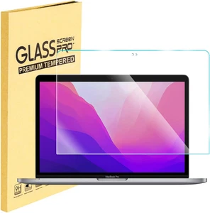 Glass Screen Protector for 13" Macbook Pro 13 M2 M1 2016-2022, Macbook Air 13 M1 - Picture 1 of 12