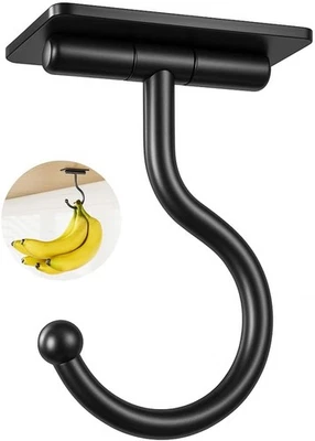 Under Cabinet Banana Hook (Adhesive), Black - Image 1 of 4