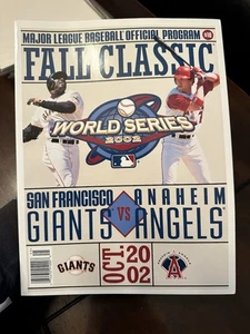 2002 MLB Official World Series Program Fall Classic Giants vs Angels unscored - Bild 1 von 2
