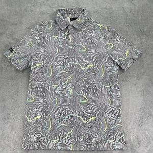 Sunday Swagger Poloshirt Herren Medium schwarz weiß Ripple UPF 40 Performance Golf - Bild 1 von 11