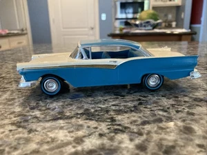 Vintage 1957 Ford Fairlane Custom Car Promo Model Two Tone Blue White - Picture 1 of 21