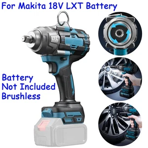 1000N.m Brushless High Torque Electric Impact Wrench 1/2" For Makita 18V Battery - Picture 1 of 11