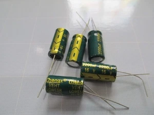 5 Pcs 2200uF 16V / 10 x 20mm / CHONGX Low ESR Electrolytic Capacitor / FAST SHIP - Picture 1 of 1