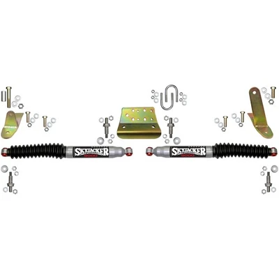 Skyjacker Silver 9000 Steering Stabilizer Dual Kit for Dodge Ram 2500 3500 4WD - Image 1 of 3