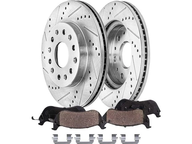 Kit de pastillas de freno delanteras y rotor para GMC Acadia 2019 2018 2017-2020 VY566JQ Foto 1 de 1
