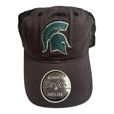Michigan State Spartans NCAA Zephyr Black Adjustable Snapback  Trucker Hat - Image 1 of 4