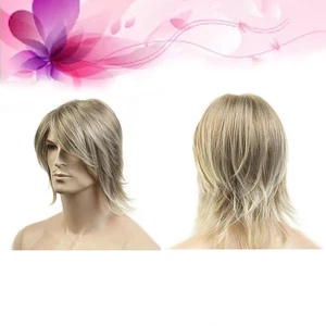  Parrucca filo alta temperatura uomo parrucche uomo abito fantasia cosplay copricapo - Foto 1 di 12