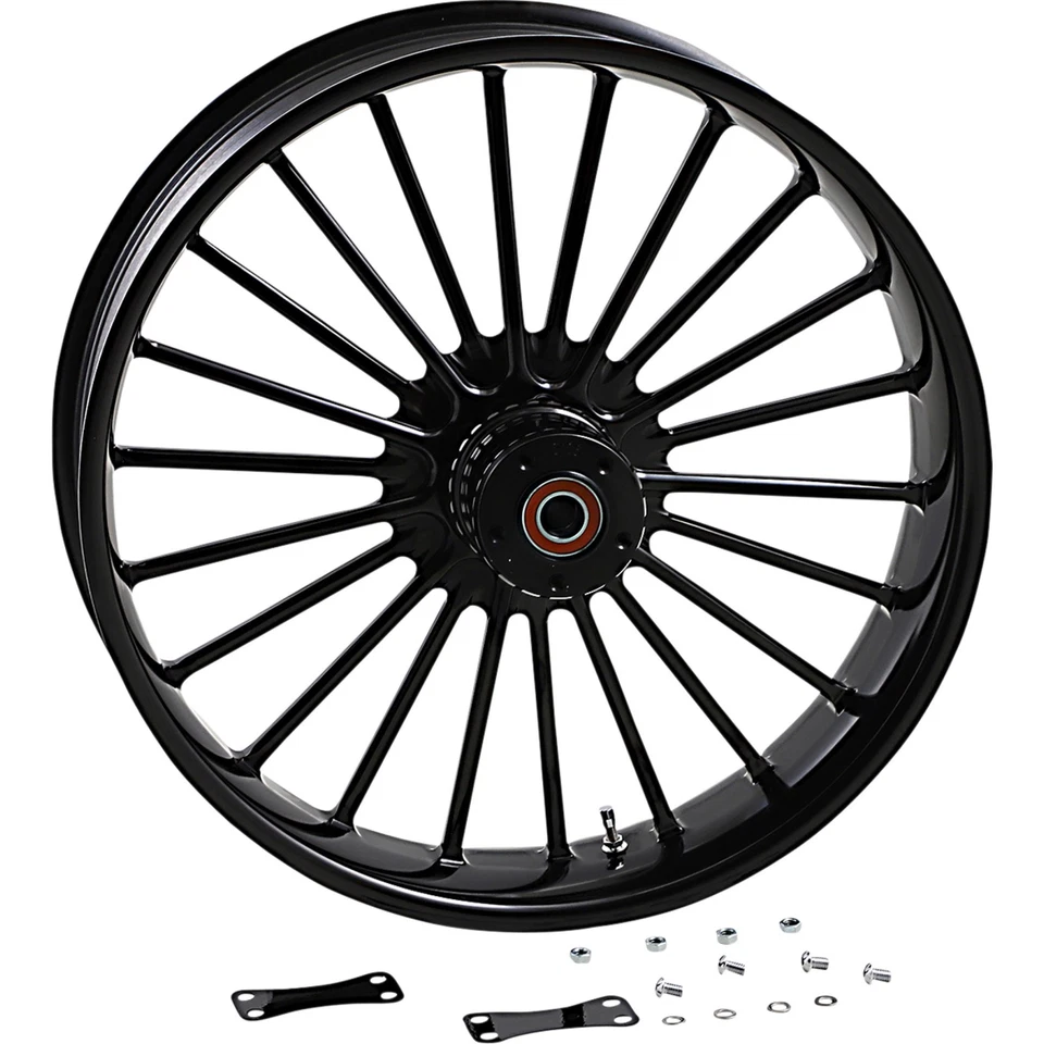 RC Components Illusion 21"x3.50" Gloss Black Aluminum Front Wheel (0321350-126B) - Image 1 of 1