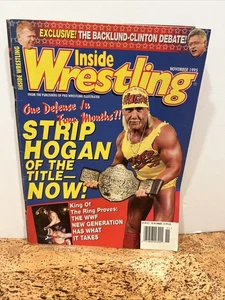 Inside Wrestling- (Nov, 1995) Hulk Hogan Cover, Backlund/Clinton Debate, WWE,WCW - Picture 1 of 9