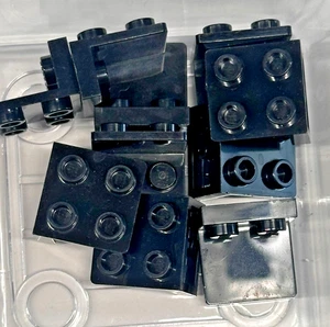 LEGO Bracket 1 x 2 - 2 x 2, Black, 44728, QTY 10 Free Shipping - Picture 1 of 1