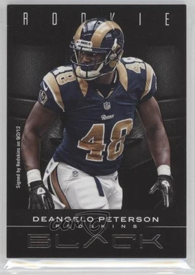 2012 Panini Black Rookie Black /10 Deangelo Peterson #127 Rookie RC - Image 1 of 2