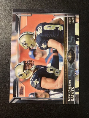 2015 Topps 242 - Drew Brees Saints Chargers Purdue - Image 1 of 2