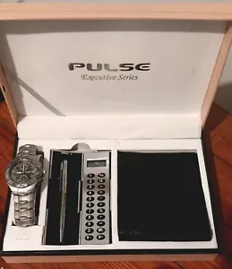 pulse watch calculator pen and wallet set, working, It's Never Used, New Battery - Picture 1 of 13
