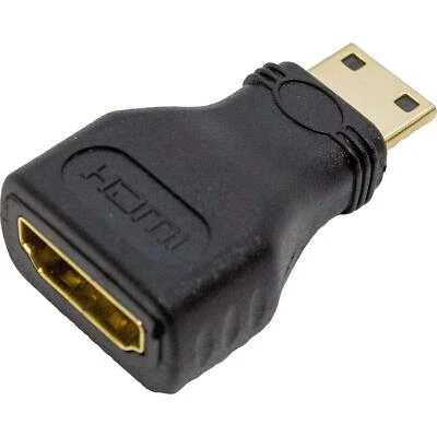 HDMI Adapter Buchse zu Mini HDMI Stecker FULL HD vergoldete Kontakte für Beamer  - Bild 1 von 2
