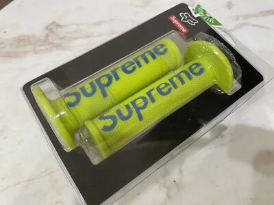 GENUINA x SUPREME FOX RACING MOTO AGARRE AMARILLO stockX SS18 STRD Desde 2020 Foto 1 de 4