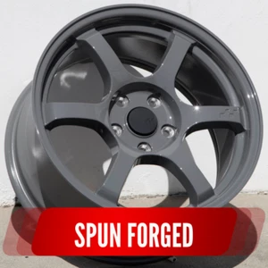 1 CIRCUIT CSF1 17x8 5x114.3 +35 GLOSS BATTLESHIP GREY 57DR SPUN FORGED WHEEL - Picture 1 of 11