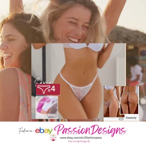 4-TEILIGES/SET SEXY SPITZE TANGA NIEDRIGE TAILLE HÖSCHEN TRANSPARENT G STRING TANGAS T-BACK - Bild 1 von 14