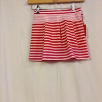 New Hunter for Target Girls Hooded Short Sleeve Romper Pink/Red Stripes XL