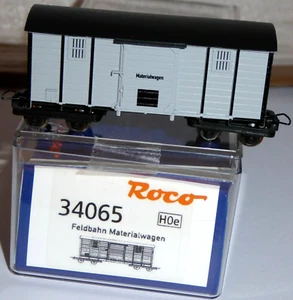 Roco 34065 H0e Schmalspur Feldbahn 4-achsiger Materialwagen Epoche 1/6 in OVP - Bild 1 von 2
