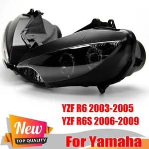 Conjunto de faro faro para Yamaha 2003-2005 YZF-R6,2006-2009 YZF R6S - Imagen 1 de 12