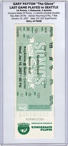 Gary Payton ÚLTIMO JUEGO en Seattle Hof 2007 Super Sonics vs Heat boleto completo 1/10 - Imagen 1 de 22