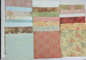 Vintage Wallpaper Prints 12X12 Scrapbook 22 Unused Older Sheets HG23 - Picture 1 of 9