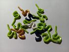 Lego Bulk Lot 15 Raised Snakes #98136 Mixed Colors Ninjago