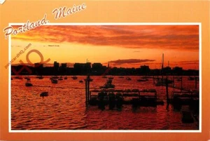 Bild Postkarte> Sonnenuntergang über Portland, Maine - Bild 1 von 2