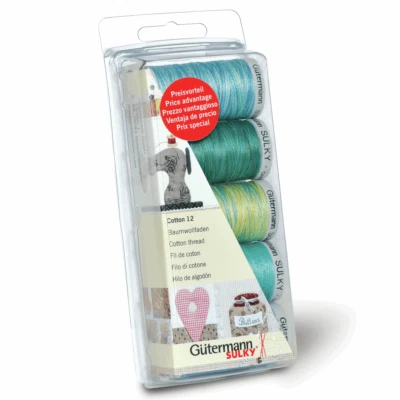 Gutermann Thread Set: Cotton No.12: 5 x 200m - Image 1 of 3