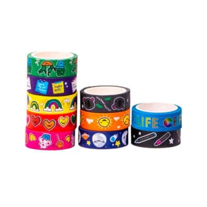 Doodle Washi Tape, Set of 10 Rolls - Picture 1 of 1