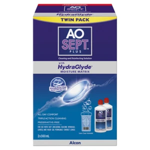 Aosept Plus Contact Lens Cleaning Solution HydraGlyde Economy Twin Pack 2 x 3... - Picture 1 of 3