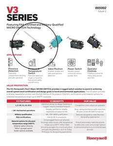micro interruptor / interruptor de bloqueo Honeywell V3L-3109-DB - Imagen 1 de 3