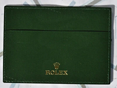 Rolex Porta Garanzia 4119209.34 Pelle Verde Originale Epoca Recente come Nuovo - Imagen 1 de 4