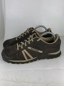 Men’s Skechers Brown Suede Shoes Sneakers Size 11  - Picture 1 of 7