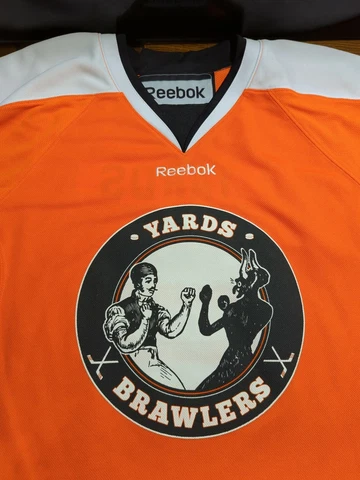 Philadelphia Flyers Hockey Jersey Yards Brawlers #1 Adult Medium Cover