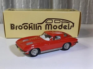 BROOKLIN MODELS 1/43 BRK 21X 1963 CHEVROLET CORVETTE STING RAY RED MINT IN BOX - Picture 1 of 4