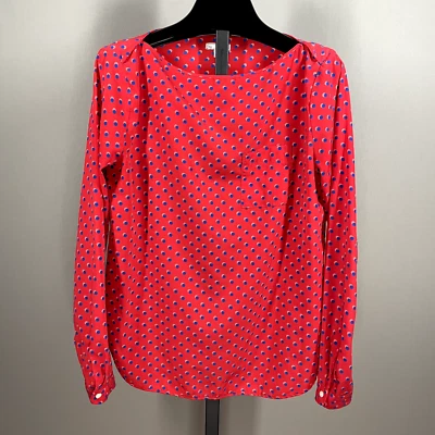 Camisa Gap Mujer XS Rojo Azul Punto Blusa Foto 1 de 4