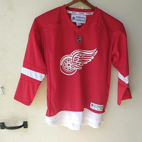 Datsyuk Jersey by Reebok Detroit Redwings NHL Hockey Youth L/XL Cover