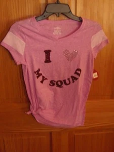 SO GIRLS I LOVE MY SQUAD TEE, Sz 12, PINK, RETAILS @ $24.00 (GRN-502-7) - Picture 1 of 1
