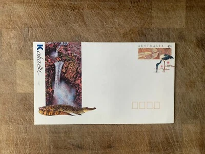 AUSTRALIA 1993 PSE 214 MINT HERITAGE SITES KAKADU JABIRU CROCODILE JIM JIM FALLS - Image 1 of 2