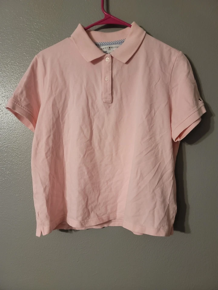 Polo Tommy Hilfiger Golf Niñas Rosa Manga Corta Talla XL Foto 1 de 4