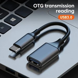 [High-Speed] USB 3.0 auf Typ-C OTG Adapterkabel - flach, Stecker auf Buchse, 0-5W Po - Bild 1 von 14