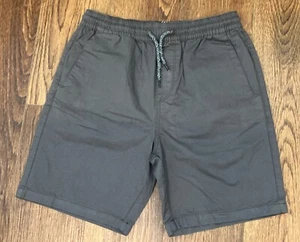 Volcom Boys Shorts Size Large 14, Dark Gray, Elastic, Pockets, Cotton - Picture 1 of 9