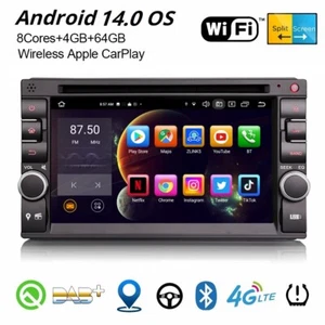 4+64GB 8-Kern Android 14 Autoradio 2Din Für Nissan Navi CD Bluetooth SWC Carplay - Bild 1 von 20