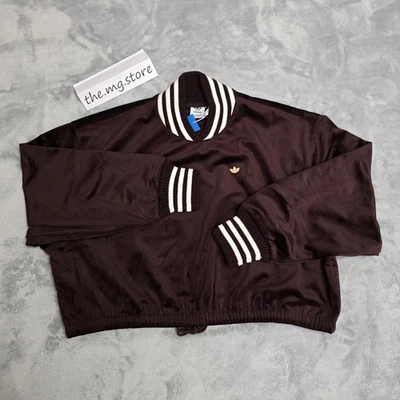 Adidas Originals Premium Brushed Velvet Shadow Brown Sweatshirt  IX0961 Sz M  - Image 1 of 4